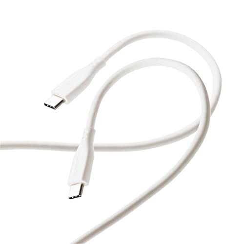 4) C to C / 2mホワイト/2.0m/MPA-CCSS20WH・Color:ホワイトStyle:4) C to C / 2m・パッケージ個数:1・USB Type-C(TM)端子を搭載しているパソコン及び充電器・モバイルバッテリーなどに、USB Type-C(TM)端子を搭載しているスマートフォンやタブレットを接続し、充電やデータ転送ができるUSB2.0ケーブルです。※USB Type-C and USB-C are trademarks of USB Implementers Forum・シリコン素材を採用した柔らかく、なめらかな手触りのUSBケーブルです。・絡みにくく、取り回しがしやすいです。・断線しにくい高密度配線ケーブルを採用しています。・USB Power Deliveryに対応し、最大60W(20V/3A)の大電流を送電可能です。※ご使用になるパソコンやAC充電器などの性能によって、供給される電流値が異なります。【 仕様 】 ■コネクタ形状1:USB Type-C(TM) オス ■コネクタ形状2:USB Type-C(TM) オス ■対応機種:USB Type-C(TM)端子を持つパソコン・充電器・モバイルバッテリーおよび、USB Type-C(TM)端子を持つスマートフォン・タブレットなど※USB Type-C and USB-C are trademarks of USB Implementers Forum ■ケーブル長:2.0m ※コネクター含まず ■ケーブル太さ:4.3mm ■規格:USB2.0規格準拠 ■対応転送速度:最大480Mbps ※理論値 ■パワーデリバリー対応:○ ■プラグメッキ仕様:金メッキピン ■シールド方法:シールド無し ■カラー:ホワイト ■パッケージ形態:袋+ステッカー ■期間:1年間 ■環境配慮事項:EU RoHS指令準拠(10物質)、簡易パッケージ 【 説明 】 ■USB Type-C(TM)端子を搭載しているパソコン及び充電器・モバイルバッテリーなどに、USB Type-C(TM)端子を搭載しているスマートフォンやタブレットを接続し、充電やデータ転送ができるUSB2.0ケーブルです。※USB Type-C and USB-C are trademarks of USB Implementers Forum ■シリコン素材を採用した柔らかく、なめらかな手触りのUSBケーブルです。 ■絡みにくく、取り回しがしやすいです。 ■断線しにくい高密度配線ケーブルを採用しています。 ■USB Power Deliveryに対応し、最大60W(20V/3A)の大電流を送電可能です。※ご使用になるパソコンやAC充電器などの性能によって、供給される電流値が異なります。 ■最大480Mbpsの高速データ転送が可能です。 ■難燃性の素材を使用し、安全性を高めています。 ■サビなどに強く信号劣化を抑える金メッキピンを採用しています。 ■EUの「RoHS指令(電気・電子機器に対する特定有害物質の使用制限)」に準拠(10物質)した、環境にやさしい製品です。 ■ゴミの少ない簡易パッケージです。 ■自社環境認定基準を1つ以上満たし、『THINK ECOLOGY』マークを表示した製品です。 ■環境保全に取り組み、製品の包装容器におけるプラスチック重量を、社内基準製品より20%以上削減した製品です。 ■環境保全に取り組み、製品の包装容器が紙・ダンボール・ポリ袋のみで構成されている製品です。 【商品に関するお問い合わせ】 エレコム総合インフォメーションセンター TEL. 0570-084-465 FAX. 0570-050-012 受付時間 / 10:00~19:00 年中無休