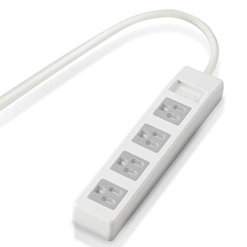 4個口4個口:ほこりシャッター/単品/T-T1C-3425WH・Color:4個口:ほこりシャッターSize:単品・パッケージ個数:1・冷蔵庫や洗濯機、電子レンジなど3ピンプラグを装備した家電をアダプタなしで接続できる電源タップです。プラグを接続していない差込口への異物混入やお子様のいたずらによる感電・火災の防止にもなるシャッターを装備。・プロジェクタや複合機、モニタなどの3ピンプラグが採用されているOA機器をアダプタなしで接続することができる3ピンプラグ対応の4口タップです。・未使用時の差込口へのほこりの浸入を防止するほこり防止シャッターを装備しています。トラッキング現象による火災やお子様のいたずらによる感電・火災の防止に役立ちます。・差込口には耐熱性に優れたユリア樹脂を使用していますので、万一の発熱の際にも融解しにくく、電気火災の防止に有効です。・電源コードには、社団法人日本配線器具工業会規格(JWDS0010)に適合した二重被ふくコードを採用していますので、断線や被ふく破れによる感電・火災の防止に有効です。【 仕様 】 ■本体差込口形状:3ピン ■本体差込口個数:4口 ■AC定格出力電力:1500W ■AC定格出力電圧:125V ■AC定格出力電流:15A ■プラグ仕様:2ピン(アースコード付) ■スイングプラグ:○ ■絶縁キャップ付きプラグ:○ ■コード長:2.5m ■二重被ふく:○ ■スイッチ:× ■雷ガード:× ■ほこりシャッター:○ ■抜け止め機能:× ■マグネット:× ■壁掛け用フック:× ■ノイズフィルター:× ■通電表示ランプ:× ■モジュラジャック付:× ■カラー:ホワイト ■材質:本体:ABS樹脂/プラグ:PVC/差込口:ユリア樹脂 ■外形寸法:約 幅215×奥行44×高さ30(mm)(ケーブル含まず) ■質量:約475g ■使用可能地域:日本国内 ■電気用品安全法:PSE適合 ■環境配慮事項:EU RoHS指令準拠(10物質) ■期間:なし ■付属品:取扱説明書 【 説明 】 ■プロジェクタや複合機、モニタなどの3ピンプラグが採用されているOA機器をアダプタなしで接続することができる3ピンプラグ対応の4口タップです。 ■未使用時の差込口へのほこりの浸入を防止するほこり防止シャッターを装備しています。トラッキング現象による火災やお子様のいたずらによる感電・火災の防止に役立ちます。 ■差込口には耐熱性に優れたユリア樹脂を使用していますので、万一の発熱の際にも融解しにくく、電気火災の防止に有効です。 ■電源コードには、社団法人日本配線器具工業会規格(JWDS0010)に適合した二重被ふくコードを採用していますので、断線や被ふく破れによる感電・火災の防止に有効です。 ■狭い場所でも配線しやすい180°スイングプラグを採用しています。 ■プラグの刃の根本に絶縁キャップが付いており、トラッキング現象による火災の防止に役立ちます。 ■EUの「RoHS指令(電気・電子機器に対する特定有害物質の使用制限)」に準拠(10物質)した、環境にやさしい製品です。 【商品に関するお問い合わせ】 エレコム総合インフォメーションセンター TEL. 0570-084-465 FAX. 0570-050-012 受付時間 / 10:00~19:00 年中無休
