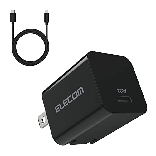 1)ケーブル付属ブラック/-/MPA-ACLP04BK・Color:ブラックStyle:1)ケーブル付属・パッケージ個数:1・USB Power Deliveryに対応したUSB Type-C(TM)(USB-C(TM))ポートを搭載し、付属のLightningケーブルに対応したLightningコネクター搭載のiPhone、iPad、iPodを超高速充電できるLightningケーブルを付属したUSB AC充電器です。・手のひらにすっぽり隠れるほど小さく(約35mm×27.5mm×28.5mm)、軽量(約39g本体のみ)なので外出や出張などの際の持ち運びに便利です。・USB Power Delivery(パワーデリバリー)とは、アダプターと接続機器間で情報をやり取りすることで、その機器間における最適な電力を選択し、高速充電を実現するUSB規格です。※本製品の最大出力は20Wです。・スマートフォン等に付属もしくは対応する充電用USBケーブルを使用して充電可能です。・ケーブル長1.5mで取り回しがしやすいLightningケーブルが付属しています。【仕様】 ■対応機種:USB Type-C(TM)(USB-C(TM))ポートからUSB Power Delivery 3.0(20W)の規格内で充電可能な端末。 ■コネクタ形状:USB Type-C(TM)(USB-C(TM))ポート×1 ■定格入力電圧:AC100-240V 50/60Hz ■定格入力電流:0.6A ■定格出力電力:20W ■定格出力電圧:5V/9V ■定格出力電流:5V時3A/9V時2.22A ■外形寸法:幅約35mm×厚み約27.5mm×高さ約28.5mm ■重量:約39g (本体のみ) ■ケーブル長:約1.5m ■カラー:ブラック ■使用可能地域:日本 ■期間:1年 ■コンセントプラグ仕様:90度スイング構造 ■使用温度範囲:0℃~25℃ ■付属品:USB Type-C(TM)(USB-C(TM)) to Lightningコネクターケーブル ■認証:MFi ■法令:◇PSE 特定電気用品 ■その他:※USB Type-C and USB-C are trademarks of USB Implementers Forum 【説明】 ■USB Power Deliveryに対応したUSB Type-C(TM)(USB-C(TM))ポートを搭載し、付属のLightningケーブルに対応したLightningコネクター搭載のiPhone、iPad、iPodを超高速充電できるLightningケーブルを付属したUSB AC充電器です。 ■手のひらにすっぽり隠れるほど小さく(約35mm×27.5mm×28.5mm)、軽量(約39g本体のみ)なので外出や出張などの際の持ち運びに便利です。 ■USB Power Delivery(パワーデリバリー)とは、アダプターと接続機器間で情報をやり取りすることで、その機器間における最適な電力を選択し、高速充電を実現するUSB規格です。 ■※本製品の最大出力は20Wです。 ■スマートフォン等に付属もしくは対応する充電用USBケーブルを使用して充電可能です。 ■ケーブル長1.5mで取り回しがしやすいLightningケーブルが付属しています。 ■未使用時は電源プラグを折りたたんで充電器本体に収納可能です。スッキリとコンパクトに収納できるので、持ち運びにも便利です。 ■耐トラッキング性の要求事項(PSE:電気用品安全法)を満たしたコンセントプラグを採用しています。 ■※本製品に付属のケーブル以外をご使用の場合、別途MFi認証品のUSB Type-C(TM)(USB-C(TM)) to LightningケーブルやエレコムのUSB規格認証USB Type-C(TM)(USB-C(TM)) to USB Type-C(TM)(USB-C(TM))ケーブル等をご用意ください。 ■※端末本体や充電器が濡れた状態で充電すると、異常な発熱・焼損の原因となり大変危険ですのでおやめください。 ■※USB Type-C(TM) and USB-C are trademarks of USB Implementers Forum ■自社環境認定基準を1つ以上満たし、『THINK ECOLOGY』マークを表示した製品です。 ■廃棄物削減に取り組み、製品に同梱する取扱説明書等をペーパーレス化した製品です。 ■環境保全に取り組み、製品の包装容器におけるプラスチック重量を、社内基準製品より20%以上削減した製品です。 【商品に関するお問い合わせ】 エレコム総合インフォメーションセンター TEL. 0570-084-465 FAX. 0570-050-012 受付時間 / 10:00~19:00 年中無休