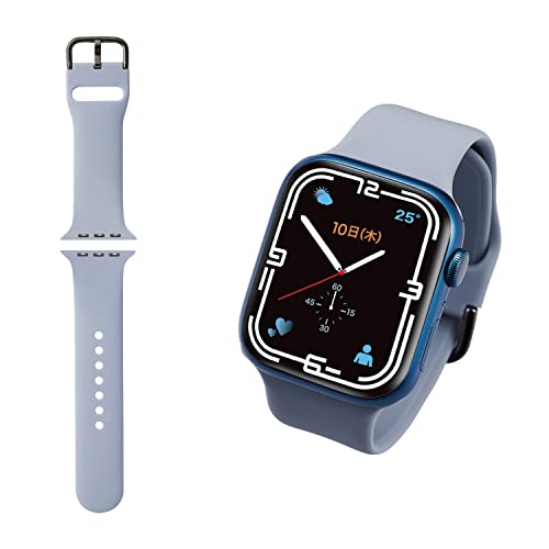 エレコム Apple Watch Series 7 45mm 、SE、6、5、4 44mm 、3、2、1 42mm 対応