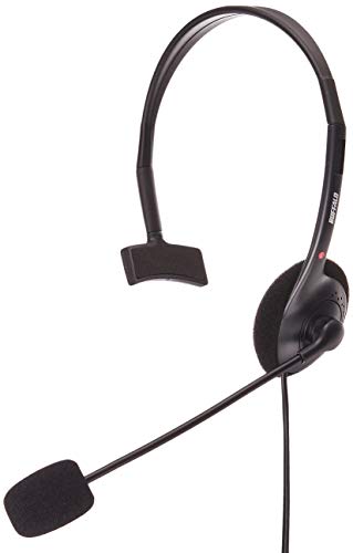 バッファロー BUFFALO 片耳ヘッドバンド式ヘッドセット 4極 BSHSHCM105BK 送料無料