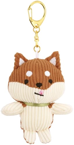 柴/サイズ：8.5×5×16cm/ZNKH2-69855・Color:柴PatternName:コーデュロイ生地・パッケージ個数:1・サイズ：8.5×5×16cm・材質：ポリエステル100％、金具：鉄・原産国：中国フォルムがかわいいぬいぐるみマスコットキーホルダー。 もこもこコーデュロイ生地素材。 ※洗濯はお避けください。