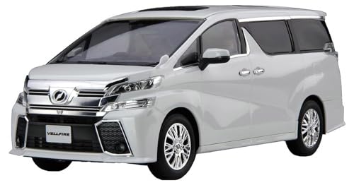 未ホワイト/-/車NX-1 EX-2・組み立てが必要なプラスチックモデルキット。別途、工具が必要。・スナップフィットで、接着剤は不要です。商品紹介 塗装派に向けた専用仕様で30系前期型のZ顔ヴェルファイア登場! 製品は組立・塗装が必要なキット形式。1/24スケールです。 塗装:これまでの着色済みパーツと異なり、従来のキット同様に白色ベースとした成型パーツで構成、塗装表現の自由度がアップ 接着が不要:パーツ同士をはめ込む設計仕様により簡単に組立てられるようになっています。 2015年に姉妹車アルファードと合わせフルモデルチェンジ、登場した2代目ヴェルファイア30系。 ラグジュアリーミニバンとして人気を博すモデルで、ホワイト・ブラック系とグレーやブルーのメタリック系カラーで展開。 メッキを多用した特徴的な外観、前型より動力性能、予防安全技術が向上し内外共に特徴あるモデルです。 塗装仕上げ前提としたユーザー向で主パーツは白色成型で設定したものです。 マーキングやナンバーは付属デカールで再現する仕様。 実車のメッキ仕上げ部分は市販メッキ調塗料を利用前提により樹脂メッキ処理は行っておりません。 PS素材のうちカラー仕様より柔らかめの素材(通常の塗装式キット)と同じものとしています。 製品は2代目の30系前期型を、3.5リッターモデルZAGエディショングレードをモチーフにしています。 通称「Z顔」と呼ばれ、前面グリルがダンベルデザインでハの字とした特徴ある形状の車両です。 1/24スケールならではの大きさにより細かな凹凸やボディの造形を的確に再現。 ボディは一体成型の基本パーツに一部パネルをはめ込む仕様。一体部のパネルライン凹彫刻は塗装も考慮した深さ。 特徴的なフロントマスク・メッキ仕上げ部分はすべて別パーツとされ、基本マスキング作業いらず。 ナンバープレート取り付け部バンパーや左右グリルのブラック仕上げは個別パーツ化。 フォグライトレンズ面には透明パーツを設定、リアルな造形としています。 フロントグリル周りはパーツを積層組立てすることにより奥行きも再現する多層構造。 インテリアはバスタブ形状の一体型成型パーツとシート背面部、インパネパーツなど最小限のパーツ数と最大限の造形表現。 ウィンドパーツはフロント/サイド/ルーフ/リアと分割設計、各ウィンドの成型色は透明です。 ウィンド周囲のブラック部は塗装マスクを補助する原寸型紙を説明書内に収録。 リアバンパーはZ顔特有の縦型レフレクターを配した専用パーツで、ボディとは別パーツとしています。 リアのメッキガーニッシュは塗装しやすい別パーツで圧入で固定するので接着剤のはみ出しなど汚損の心配がいりません。 ブレーキランプは横一列の点点灯である30系前期型の特徴を的確に再現しています。 後部灯火の反射面(内部)は塗装後に車体側へ後ハメするスタイルです。 付属デカールはナンバープレート、マーキング類、メーターパネル、カーナビモニターが収録されています。 メーターパネルはガソリン車2種とハイブリット用の計3種を用意。 ハイブリット用の青いロゴマークやマーキングをボーナス収録しています。 完成時のサイズは約「全長21x全幅10x全高8センチ」。 組立てパーツ数115点 【付属内容】 ・ランナーX19 ・ゴム素材タイヤX4 ・組立説明書X1 ・デカールX1 ※この商品は日本製です。 ※この商品は、組み立てが必要なプラスチックモデルキットです。 安全警告 なし