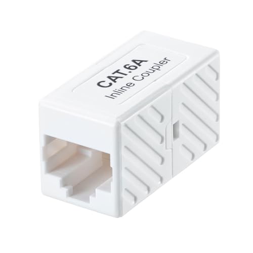 UTPホワイト/Cat6A/ADT-EX-6AUTP・Size:Cat6AStyle:UTP・パッケージ個数:1・10ギガビットイーサネットに対応した、カテゴリ6AをサポートするRJ-45コネクタ用の中継アダプタ（カプラー）です。・10Gbit伝送速度、500MHz伝送帯域対応の10GBASE-T規格に準拠しています。・UTP LANケーブルを中継する際に使用可能です。●10ギガビットイーサネットに対応した、カテゴリ6AをサポートするRJ-45コネクタ用の中継アダプタ（カプラー）です。 ●10Gbit伝送速度、500MHz伝送帯域対応の10GBASE-T規格に準拠しています。 ●UTP LANケーブルを中継する際に使用可能です。 ■カラー：ホワイト ■カテゴリ：CAT6A ■規格名：10GBASE-T ■対応伝送帯域：カテゴリ6A（10GBASE-T)、カテゴリ6（1000BASE-TX)、カテゴリ5e（1000BASE-T）、カテゴリ5（100BASE-TX）、カテゴリ3（10BASE-T）適合 ■サイズ：W15×D30.1×H16.9mm ■重量：4.4g ■コネクタ形状：RJ-45メス・メス ■結線仕様：ストレート結線