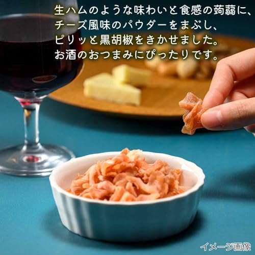 EasyLifeShopのアスザックフーズ かむこん 生ハムチーズ味 11g ×10袋 送料無料｜アングル3