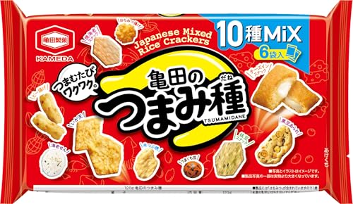 -/120g(×12)/-・パッケージ個数:1・いか天、スナックにのり巻と、おいしさ厳選10種類。おやつにもおつまみにもぴったりです・パッケージ重量: 1.92 kg・サイズ: 120g(×12)・種類: 単品商品紹介 いか天、スナックにのり巻と、おいしさ厳選10種類。おやつにもおつまみにもぴったりです 原材料・成分 植物油脂（国内製造、中国製造）、でん粉、米粉（うるち米、もち米）、うるち米、小麦粉、コーンフラワー、砂糖、油脂加工品（乳糖、植物油脂、チーズパウダー、全粉乳、その他）、いかシート（いか、魚肉すり身、水あめ、その他）、大豆、ピーナッツ、えだ豆、加工黒大豆、食塩、しょうゆ、えび、コーングリッツ、寒梅粉、水あめ、はちみつ、チーズパウダー、食物繊維、デキストリン、ぶどう糖果糖液糖、のり、魚介エキス調味料、いか、えだ豆風味シーズニング、香辛料、酵母エキスパウダー、オニオンパウダー、あおさ、植物性たん白、卵白粉末、粉末しょうゆ、みりん、こんぶエキスパウダー、たん白加水分解物／加工でん粉、調味料（アミノ酸等）、トレハロース、貝カルシウム、乳化剤、着色料（カロチノイド、紅麹、カラメル）、膨脹剤、炭酸カルシウム、香料、香辛料抽出物、（一部にえび・小麦・卵・乳成分・落花生・いか・ごま・大豆を含む）