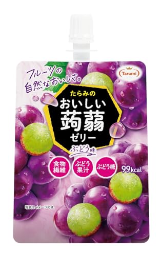 たらみ おいしい蒟蒻ゼリー ぶどう味 150g（1箱 6個入） 送料無料