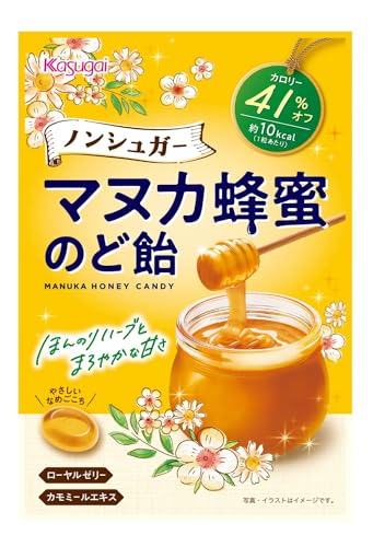 春日井製菓 ノンシュガーマヌカ蜂蜜のど飴 65g×6袋 送料無料