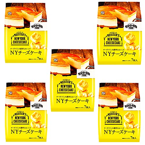 不二家 カントリーマアムマイスターズ(NYチーズケーキ) 7枚 ×5袋 送料無料