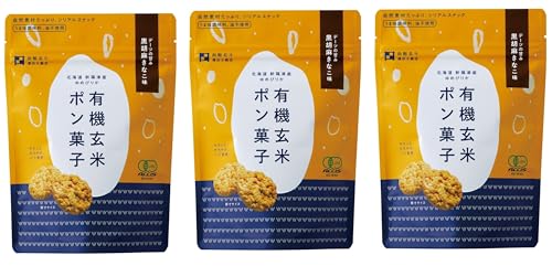 -/3袋/-・Size:3袋・北海道新篠津村「ファーム田中屋」の有機「ゆめぴりか」玄米を使用し、食べやすい円盤状に成型したポン菓子チップスです。 油を使用しない（特許出願中）独自製法で仕上げ、塩や砂糖も一切使わず、素材の味をそのまま引き出しました。 北海道折笠農場の有機きなこ、有機黒ゴマ、そして甘みには有機デーツシロップを使用。 サクッと軽やかなパフ食感とともに、玄米の旨みがしっかりと感じられるやさしい味わいです。 素朴で飽きのこない、素材にこだわった一品をお楽しみください。・原材料:有機玄米(北海道産)、有機デーツシロップ、有機きな粉(大豆(北海道産、遺伝子組み換えでない))、有機黒ごま、食塩・内容量:30g×3袋・アレルギー表示:ごま商品紹介 北海道新篠津村「ファーム田中屋」の有機「ゆめぴりか」玄米を使用し、食べやすい円盤状に成型したポン菓子チップスです。 油を使用しない（特許出願中）独自製法で仕上げ、塩や砂糖も一切使わず、素材の味をそのまま引き出しました。 北海道折笠農場の有機きなこ、有機黒ゴマ、そして甘みには有機デーツシロップを使用。 サクッと軽やかなパフ食感とともに、玄米の旨みがしっかりと感じられるやさしい味わいです。 素朴で飽きのこない、素材にこだわった一品をお楽しみください。 原材料・成分 有機玄米(北海道産)、有機デーツシロップ、有機きな粉(大豆(北海道産、遺伝子組み換えでない))、有機黒ごま、食塩