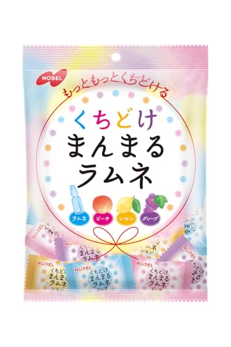 白/80グラム (x 6)/-・Size:80グラム (x 6)・見た目のかわいさはそのままに、口どけの良い食感を進化させた、4種類の味わいが楽しめる丸い形のカラフルラムネ菓子です。商品紹介 見た目のかわいさはそのままに、口どけの良い食感を進化させ、ラムネ味、ピーチ味、レモン味、グレープ味の4種類の味わいを、雑味のない味わいに仕上げました。 原材料・成分 ぶどう糖(国内製造)、水飴、濃縮果汁(モモ、ブドウ、レモン)/ステアリン酸カルシウム、酸味料、増粘剤(アラビアガム)、香料、乳化剤、着色料(黄4、赤106、青1)、(一部にモモを含む)