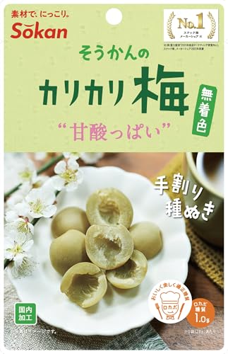 壮関 無着色手割りかりかり梅 28g ×12袋 送料無料