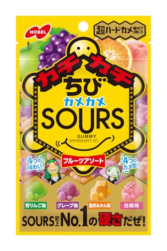 グリーン、オレンジ、パープル、ピンク/Pack of 1/-・Size:Pack of 1・サワーズ史上No.1の硬さのグミ商品紹介 サワーズ史上No.1の硬さの4種フルーツアソートグミ。 原材料・成分 砂糖（国内製造）、水飴、ゼラチン、植物油脂、濃縮果汁（モモ、うんしゅうみかん、ブドウ、リンゴ）／酸味料、香料、甘味料（ネオテーム）、着色料（紅麹、紫ニンジン、カロチノイド、クチナシ）、光沢剤、（一部にモモ・リンゴ・ゼラチンを含む）