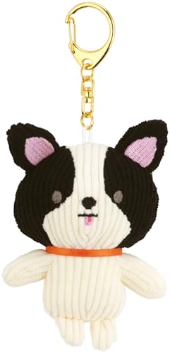 フレンチブルドッグ/サイズ：7.5×5×16cm/ZNKH2-69859・Color:フレンチブルドッグPatternName:コーデュロイ生地・パッケージ個数:1・サイズ：7.5×5×16cm・材質：ポリエステル100％、金具：鉄・原産国：中国フォルムがかわいいぬいぐるみマスコットキーホルダー。 もこもこコーデュロイ生地素材。 ※洗濯はお避けください。