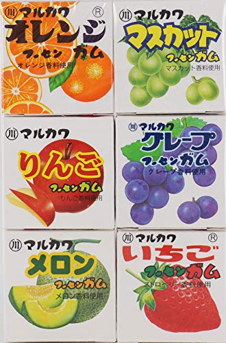 丸川製菓 フルーツ6マーブルガム 6個 ×15個 送料無料