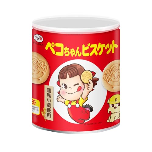 不二家 ペコちゃんビスケット保存缶 100g 送料無料