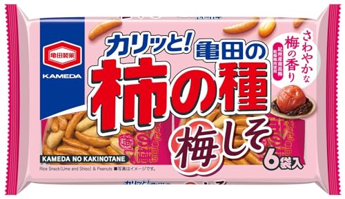 -/164g×12袋/-・紀州産南高梅から作った乾燥梅肉を使用し、さわやかな梅の香りと酸味をお楽しみいただけます。商品紹介 紀州産南高梅から作った乾燥梅肉を使用し、さわやかな梅の香りと酸味をお楽しみいただけます。 原材料・成分 米粉（うるち米（国産））、でん粉、ピーナッツ（ピーナッツ、植物油脂、食塩）、しょうゆ、梅しそシーズニング、砂糖、魚介エキス調味料、たん白加水分解物、こんぶエキス、乾燥梅肉／調味料（アミノ酸等）、加工でん粉、酸味料、ソルビトール、香料、着色料（カラメル、パプリカ色素、ムラサキトウモロコシ色素）、甘味料（スクラロース、ネオテーム）、香辛料抽出物、乳化剤、（一部に小麦・卵・落花生・大豆・鶏肉・豚肉を含む）