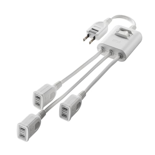 スイッチ付きホワイト/3個口/TAP-EX3SWW・Color:ホワイトSize:3個口Style:スイッチ付き・パッケージ個数:1・他の差込口をふさがないため、ACアダプタ使用時に無駄なく設置できる分岐タイプの電源延長コードです。・安全な二重被ふくコードで、恐ろしいコンセント火災を予防する絶縁キャップ付きスイングプラグです。・中央1本のコードが長く、ACアダプタが干渉しにくく差し込みやすい構造です。・一括で電源がON/OFFできる集中スイッチ付きです。●他の差込口をふさがないため、ACアダプタ使用時に無駄なく設置できる分岐タイプの電源延長コードです。 ●安全な二重被ふくコードで、恐ろしいコンセント火災を予防する絶縁キャップ付きスイングプラグです。 ●中央1本のコードが長く、ACアダプタが干渉しにくく差し込みやすい構造です。 ●一括で電源がON/OFFできる集中スイッチ付きです。 ■カラー：ホワイト ■定格容量：125V・15A（最大1500Wまで） ■プラグ：2P（スイングプラグ・絶縁キャップ付き） ■コード：仕上がり外形寸法 約4.35×7.9mm ■差込口：2P・3個口（3分配） ※差込口1個につき1500Wまで使用できますが、3個の合計は1500W以下でご使用ください。 ■差込口タイプ：ノーマルタイプ ■電源コード長：約0.5m 電源プラグから中心部分まで/150mm±15 中心部分/W75×D56×H30mm 中心部分からコードコネクタまで/157mm±15 中心部分からコードコネクタ（1本長いコード）まで/227mm±15 ■スイッチ：一括集中スイッチ ■使用地域：日本国内のみ。日本以外ではご使用いただけません。 ■認証：電気用品安全法（PSE）技術基準適合品