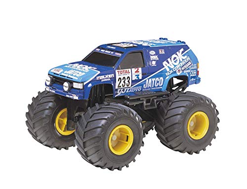 ブルー/Small/17011-000・パッケージ個数:1・組み立てが必要なキット。別途、工具等が必要。・完成時サイズ:全長142mm / 全幅125mm / 全高89mm・パワーいっぱいの走りに加えて、ウイリー走行や片輪走行も楽しめるオフロードマシンのプラスチックモデル組み立てキット・ボディは1993年のパリダカールラリーで活躍を見せたチームNOK JATOCOのテラノを実感たっぷりに再現・多くのスポンサーマークもステッカーで用意商品紹介 直径52mmのでっかいタイヤで四輪駆動。 パワーいっぱいの走りに加えて、ウイリー走行や片輪走行も楽しめるオフロードマシンのプラスチックモデル組み立てキット。 ボディは1993年のパリダカールラリーで活躍を見せたチームNOK JATOCOのテラノを実感たっぷりに再現。 多くのスポンサーマークもステッカーで用意。 四駆メカは、モーターをシャーシのセンターにセットしてギヤで前後にパワーを伝えるサイドワインダーギヤトレイン方式。 接着剤を使わないはめ込み式の組み立て、配線いらずのモーターライズ機構などで手軽に完成可能。 ※この商品は、組み立てが必要なキットです。 ※組み立てには別途、工具等が必要です。 ※単三電池 (2本)は別途ご購入ください。 (.co.jpより) 安全警告 該当なし