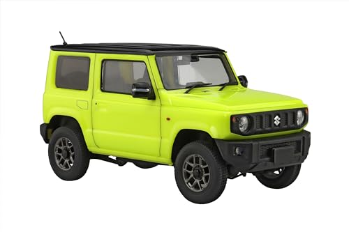 イエロー/-/車NX-17 EX-1・組み立てが必要なプラスチックモデルキット。別途、工具が必要。・多色成型で、お好みで塗装など楽しめます。・スナップフィットで、接着剤は不要です。商品紹介 JB64ジムニーで異彩を放つルーフがブラックの「ツートン仕様」が登場! 製品は組立が必要なキット形式。1/24スケールです。 塗装が不要：パーツそれぞれに成型色でパーツは着色されており、ボディは塗装で得られない艶質感を実現。 接着が不要：パーツ同士をはめ込む設計仕様により簡単に組立てられるようになっています。 JB64はジムニーの4代目として2018年に登場した現行型モデルです。 それまでのJB23が曲線基調でまとめられていた姿とは異なり、さらに先代/2代目ジムニーの姿を彷彿させるかのようなスクエアボディとなりました。 ラダーフレーム・リジッドアクスルサスペンションなど機構面では先代を踏襲し、高いオフロード走破性とオンロードの走行性向上が図られました。 グレードは3タイプで上位からXC/XL/XGで、複数のモノトーンカラーを設定、XCのみはブラックトップ2トーンが設定されています。 製品は2018年に発売開始されたJB64W-1型のXCグレードをモチーフにしています。 専用アルミホイール、ターンランプ付きミラーが特徴のXCグレード。 1/24スケールならではの大きさにより細かな造形を的確に再現。 ボディは専用の成型材を用いて塗装では表現が難しいレベルの艶を再現。 成型色はキネティックイエロー・ブラック・シルバー・ガンメタリック・クリアスモーク・クリア・クリアレッド7種類で構成。 ボディとルーフは別パーツ構成で、それぞれのカラーで成型着色されています。 ストレート組立てでも着色パーツにより塗分けたようなビジュアル、塗装の場合でもマスキング作業が大幅低減するパーツ分割 ボディはスライド金型によるボックス形状で、スクエアスタイルを的確に再現。 ボンネット・リア・ルーフ等をボディパーツに積層はめ込みする車NEXTシリーズ定番の構造。 ドアパネルなど凹モールドは塗装スミ入れにも対応できるようメリハリある深さで表現。 下回りはラダーフレーム部を単独パーツとし、付帯部品を取り付けていく構造。 リーディングアーム・トレーディングアーム、前後のデファレンシャルギアケースとドライブシャフトは別パーツとして立体化。 足回り形状は4AT車をモチーフに立体化。 ヘッドライトはXCのみ装備のLEDライトタイプの形状を専用パーツで起用。 サイドミラーはターンライト埋め込み型のXC専用形状を再現。 運転席/助手席ウィンドはガラスと枠を別体設計とし、シール彩色や塗装時のマスキングを不要としています。 リアウィンド（サイド/リア）はスモーク色の専用成型でフロント側との色差を表現しています。 リアガラスのデフォッガーは繊細な彫刻を施し表現しています。 ワイパーアーム/ブレードは実物感あふれる繊細な細さの成型パーツ、ブレード表面の凹形状も細密彫刻で表現。 ハンドル・インパネはXCの特徴を再現した専用パーツ。 シートは座側/背面の両方の形状を再現するため2ピース構造、リアシートヘッドレストは下げ位置にて再現。 XCグレード専用のアルミホイールを起用、ガンメタリックの成型色でリアルに再現。 タイヤはゴム質樹脂の成型品で専用金型（新規金型）を起用、175/80R16サイズのオンロードタイヤが付属。 付属するシールで細部の彩色を再現、切り抜き済みで簡単に貼ることができます。 シールはメーターパネルやロゴ、車両ナンバーなどを収録。 背面のスペアタイヤは4輪と同じゴム素材。 後部灯火はクリアーレッド・クリアーの成型色パーツを積層して2色のライトレンズを再現。 灯火はレフレクターの曲面やバルブも細やかに彫刻し表現。 完成時のサイズは(約)全長150x全幅79x全高78mm。 組立てパーツ数99点 【付属内容】 ・ランナーx17 ・ゴム素材タイヤx5 ・組立説明書x1 ・シールx2 ※この商品は日本製です。 ※この商品は、組み立てが必要なプラスチックモデルキットです。 安全警告 なし