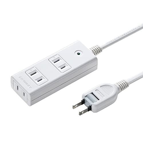 サンワサプライ(Sanwa Supply) 電源タップ 3個口 2P 2m 雷ガード・ホコリ防止シャッター・裏面マグネット付き 配線しや 送料無料
