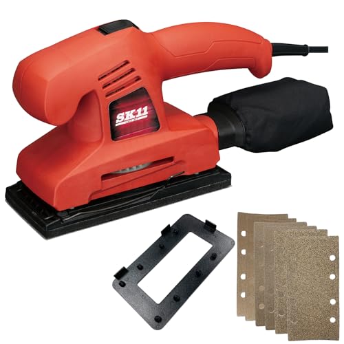 本体レッド/90 x 185 mm/SWS-200AC・Style:本体・パッケージ個数:1・電源:単相交流100V(50/60Hz)・消費電力:200W・無負荷回転数:12000min-1・振動数:20000min-1・パッド寸法:90×185mm木材などの平面の最終仕上研磨に最適です。 【本体サイズ】 幅300×高さ170×奥行105 mm 【用途】 ・木工仕上げ磨き作業に ・塗装面の研磨作業に 【特徴】 ・マジックパッド採用なのでマジックペーパーを使って取付ラクラク ・クランプ付なので市販のサンドペーパーを固定可能 ・軽量(約1.3kg)で取り回しラクラク ・シングルファン採用で振動を軽減 ・集塵機能付き ・簡単操作のスライドオンスイッチを採用 【注意事項】 ※ご使用前に必ず付属の取扱説明書をよくお読みのうえ、十分に本機の使用方法を確認いただいてからご使用ください。 ※雨中でのご使用は、本機の故障や事故の原因となりますので絶対にしないでください。