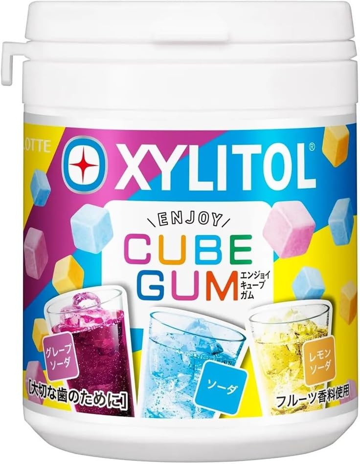ロッテ キシリトールガム ENJOY CUBEアソートボトル 114g×6個 送料無料