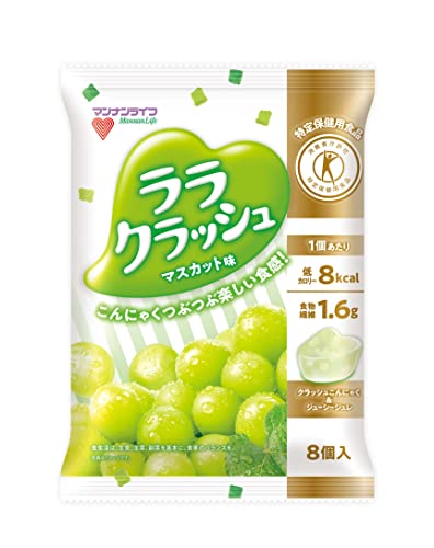マンナンライフ 蒟蒻畑ララクラッシュ マスカット味 （24g×8個）×12袋 送料無料