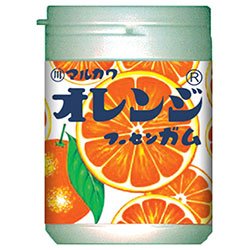 丸川製菓 オレンジマーブルガムボトル 130g×6個入 送料無料