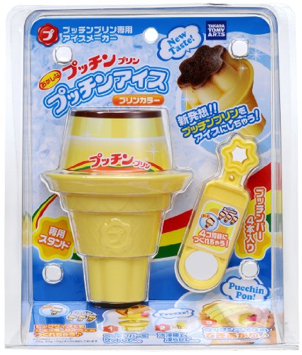 -/ワンサイズ/-・パッケージ個数:1・対象性別 :男女共用・対象年齢 :15歳からプッチンプリン40周年記念完全コラボ商品、あのお馴染みのプッチンプリンがアイスになる!本体の色はプリンカラー。冷凍庫でプリンを凍らせて冷凍プッチンプリンを作ろう!作り方はとっても簡単!この夏は、冷凍プッチンプリンで暑い夏を乗り切ろう! (.co.jpより)