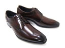 熟練された職人仕上げ!MadeinJapanモデル!フランコ ルッチ/FRANCO LUZI FL2750-BROWN ブラウン 紳士靴 プレーントゥ 外羽根 艶あり ビジネス フォーマル 送料無料(4)