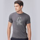 メンズホーリーガネーシャTシャツ/ダークブラウン easyoga イージーヨガ ヨガウェア オシャレ ヨガ ホットヨガ ピラティス