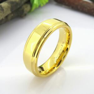 リング タングステン 6mm幅 ゴールド 7号 9号 11号 13号 15号 17号 19号 21号 23号 ジュエリー アクセサリー 指輪 メンズ レディース...