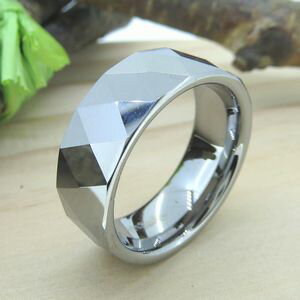 リング タングステン 8mm幅 シルバー 11号 13号 15号 17号 19号 21号 23号 25号 27号 送料無料 ジュエリー アクセサリー 指輪 メン...