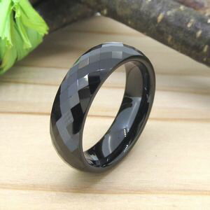 リング タングステン 6.0mm幅 ブラック 7号 9号 11号 13号 15号 17号 19号 21号 ジュエリー アクセサリー 指輪 レディース ギフト プ...