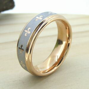 リング タングステン 6mm幅 刻印 ピンクゴールド 7号 9号 11号 13号 15号 17号 19号 21号 23号 ジュエリー アクセサリー 指輪 メンズ...