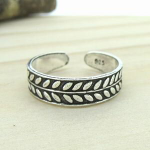 トゥリング トゥーリング 足指用リング シルバー シルバー925 SILVER SILVER925 リーフ ライン 送料無料 ジュエリー アクセサリー レディー...