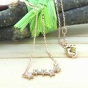 ネックレス ガラス 星 ピンクゴールド 送料無料 ジュエリー アクセサリー レディース ギフト プレゼント 誕生日 記念日 クリスマス バレンタイン ホワイトデ...