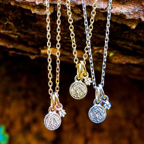 ハワイアン ジュエリー ネックレス ステンレス 送料無料 スクロール 2way イエローゴールド ピンクゴールド シルバー ペア アクセサリー レディース メン...