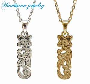 ハワイアン ジュエリー ネックレス ステンレス 送料無料 プルメリア ペンダント シルバー イエローゴールド ペア アクセサリー レディース メンズ ギフト プ...