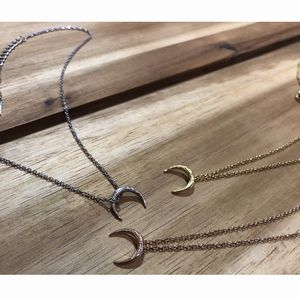 ハワイアン ジュエリー ネックレス ステンレス 送料無料 ムーン 月 シルバー イエローゴールド ピンクゴールド ペンダント K14 ペア アクセサリー レディ...