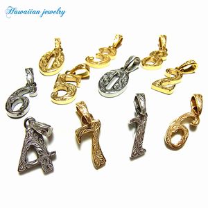 ハワイアン ジュエリー ネックレス 送料無料 ステンレス シルバー イエローゴールド ナンバー 数字 ペンダント K14 ペア アクセサリー レディース メンズ...