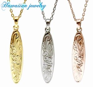 ハワイアン ジュエリー ネックレス ステンレス 送料無料 サーフボード ペンダント シルバー イエローゴールド ピンクゴールド ペア アクセサリー レディース ...
