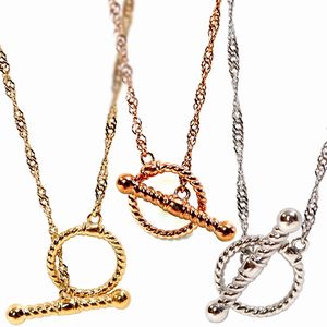 ハワイアン ジュエリー ネックレス ステンレス 送料無料 ツイスト ロープ チェーン ペンダント イエローゴールド ピンクゴールド シルバー ペア アクセサリー...