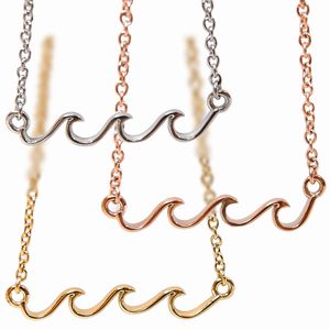 ハワイアン ジュエリー アンクレット ステンレス 送料無料 イエローゴールド ピンクゴールド シルバー ウェーブ 波 スクロール ペア アクセサリー レディース...