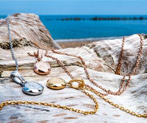 ハワイアン ジュエリー ネックレス ステンレス 送料無料 コイン 波 イエローゴールド ピンクゴールド シルバー ペア アクセサリー レディース メンズ ギフト...