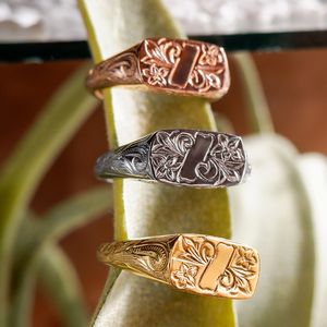 ハワイアン ジュエリー ステンレス リング 送料無料 カレッジリング シルバー イエローゴールド ピンクゴールド アクセサリー 7号 9号 11号 13号 15...