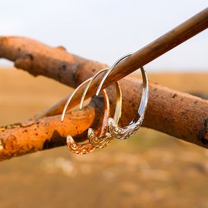 ハワイアン ジュエリー ピアス ステンレス フック 片耳用 スクロール シルバー イエローゴールド ピンクゴールド K14 ペア アクセサリー レディース メン...