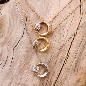 ハワイアン ジュエリー ネックレス ステンレス 送料無料 シルバー イエローゴールド ピンクゴールド 波 月 三日月 ムーン ペア アクセサリー レディース メ...