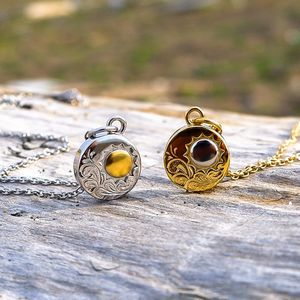 ハワイアン ジュエリー ネックレス ステンレス 送料無料 サンマーク 太陽 コイン スクロール イエローゴールド シルバー ペア アクセサリー レディース メン...